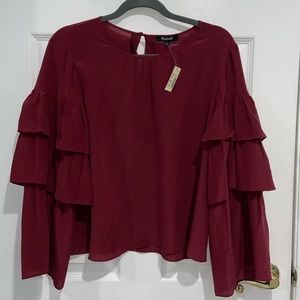Madewell Ruffle Sleeve Top